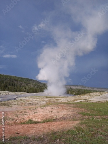 Yellowstone National Park geyser 2009