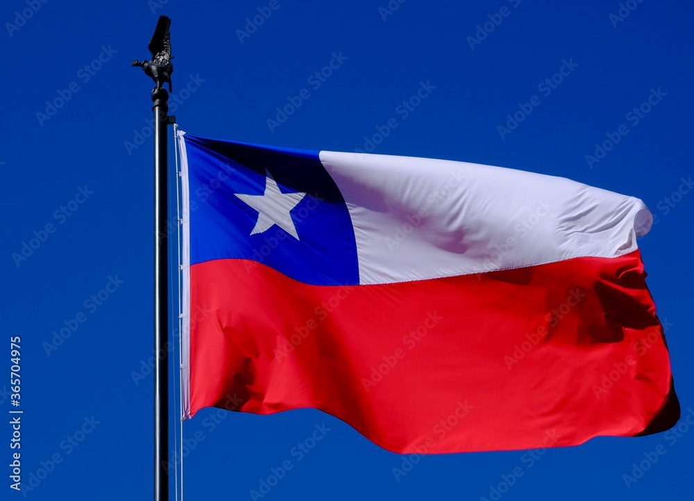 Naklejka premium flag of chile
