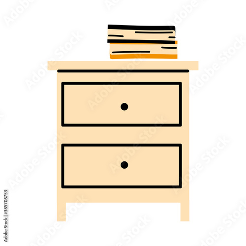 Filing cabinet with two drawer