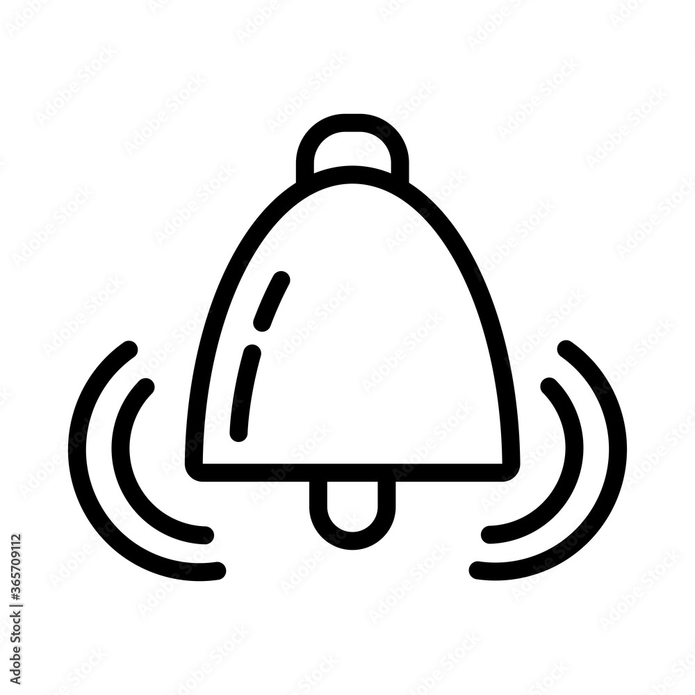 bell ring alarm line style icon bell ring alarm line style icon