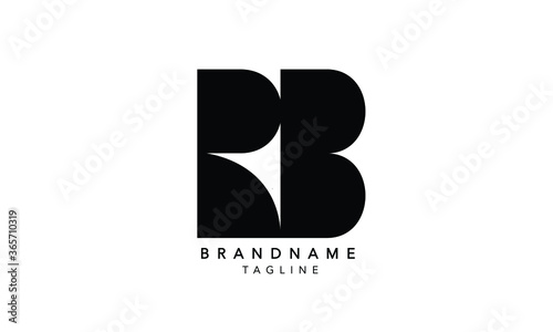 Alphabet letters Initials Monogram logo RB, BR, R and B