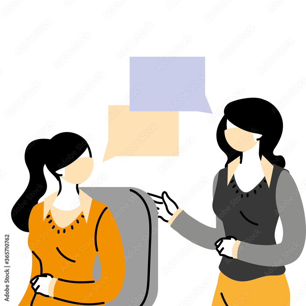 Business people wearing surgical masks and standing together