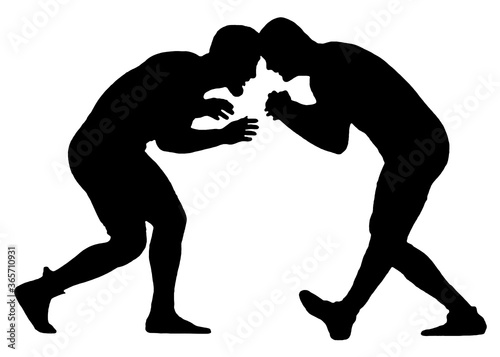 Bild auf Leinwand Wrestling