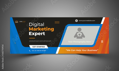 digital marketing facebook cover template