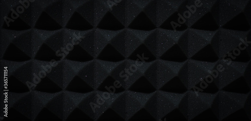 Abstract background of black pyramid.