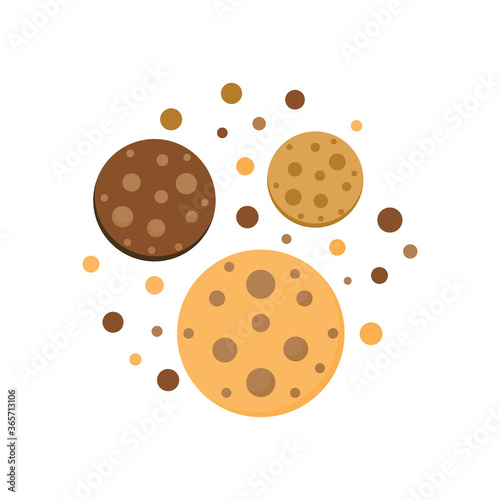 crispy biscuit food logo