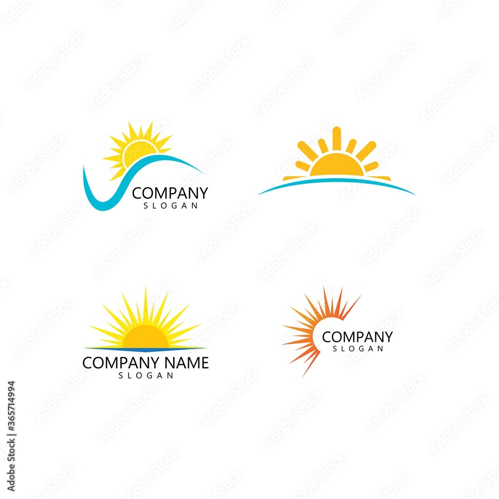 Obraz premium sun ilustration logo