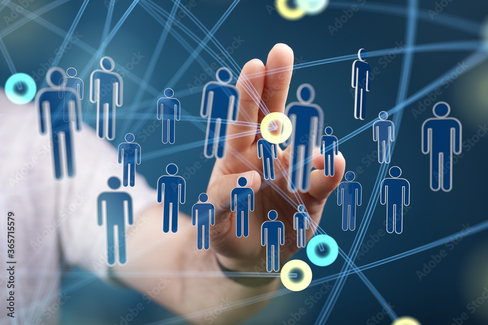 network people silhouettes network team. network people silhouettes network team.