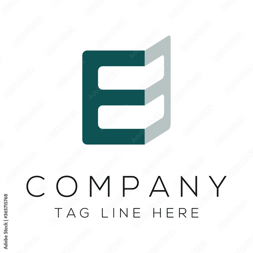E Letter vector company simple modern logo design E Letter vector company simple modern logo design