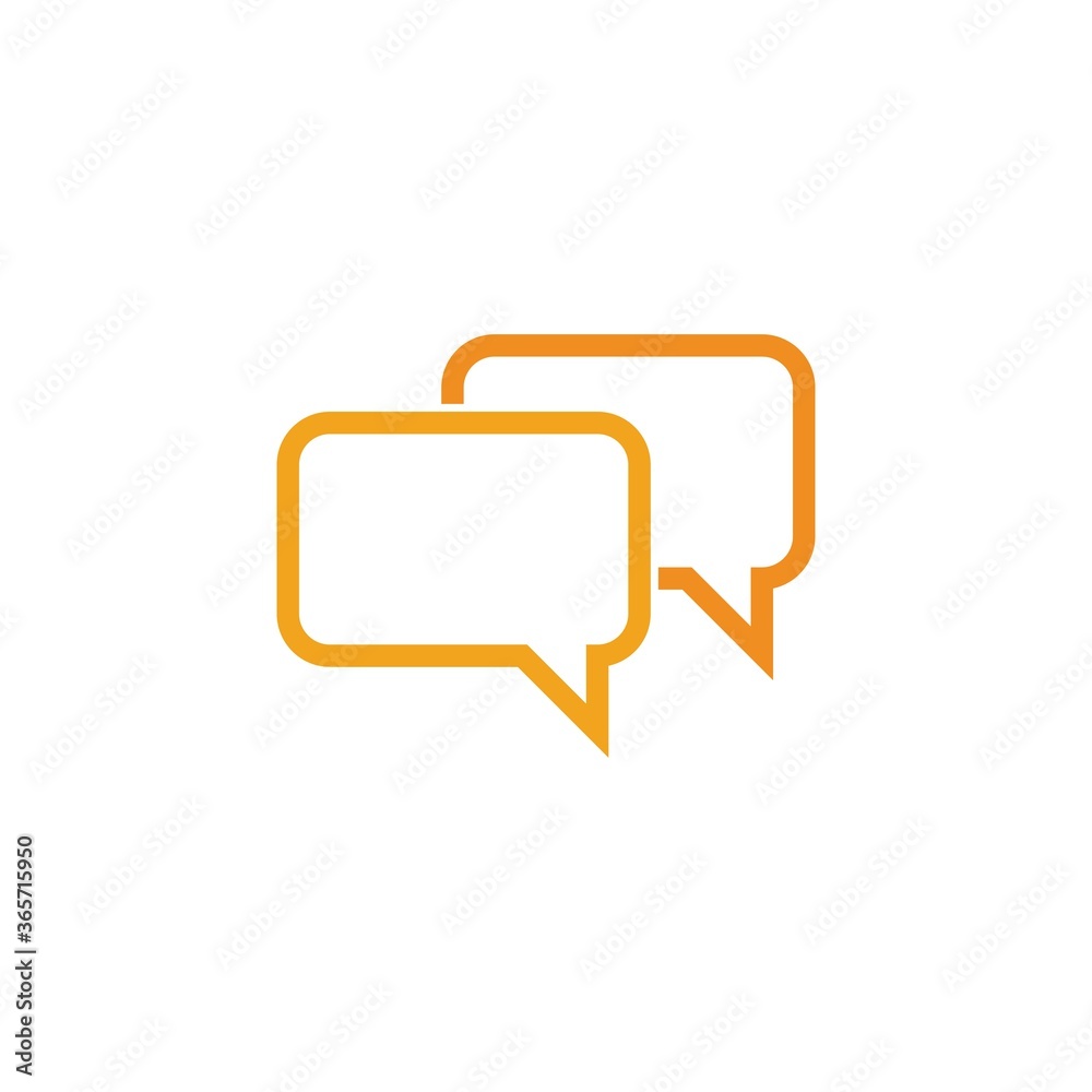 Naklejka premium Speech bubble icon Logo