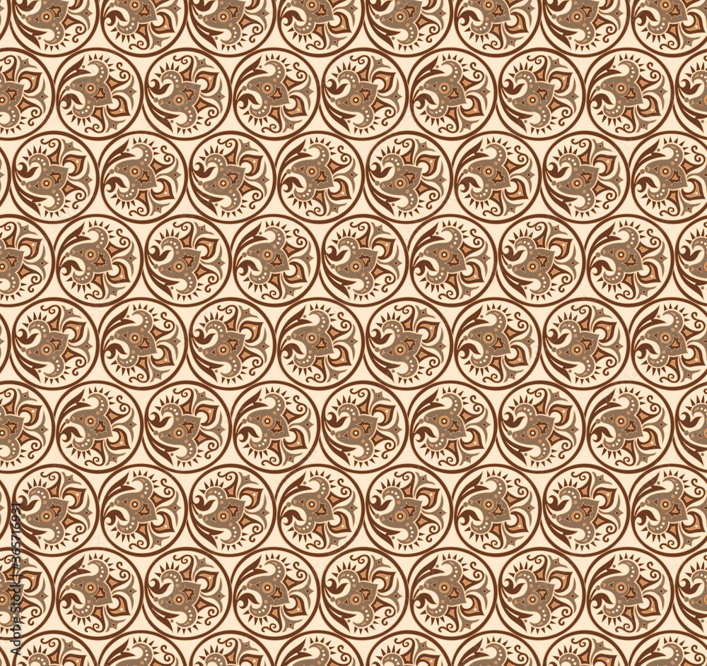 Vector floral braided elements seamless pattern Vector floral braided elements seamless pattern
