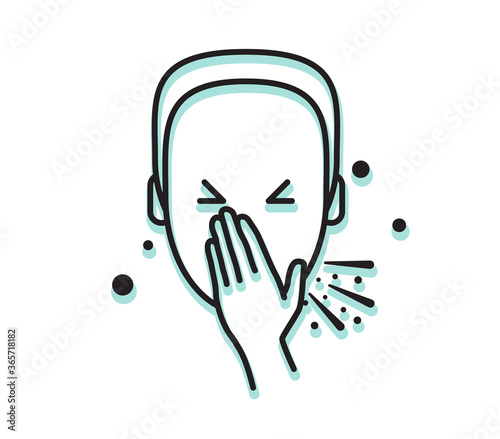 Sneeze - Common Cold and Flu - Icon