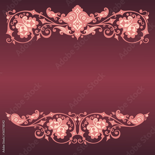 Vector ornamental nature vintage design elements