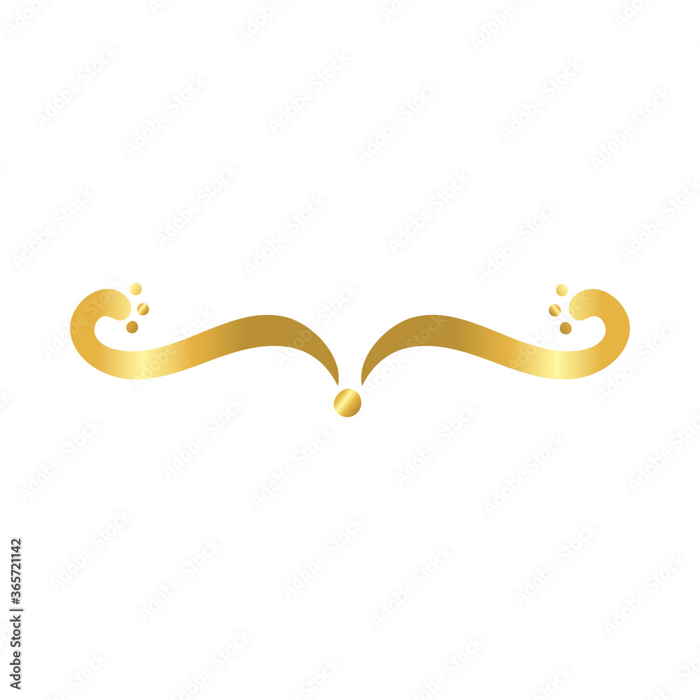 elegant border frame decoration golden gradient style icon elegant border frame decoration golden gradient style icon