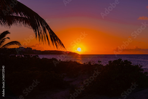 tropical island in Caribbean