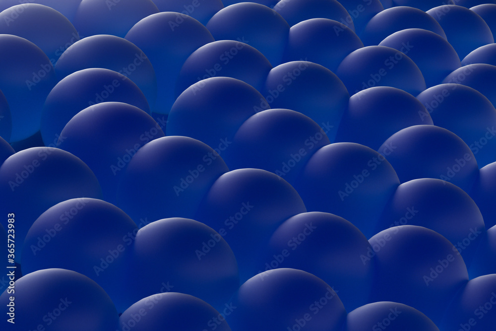 Obraz premium A lot of spherical particles flock together, 3d rendering.