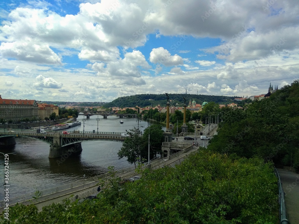 bridge over the river, Prague