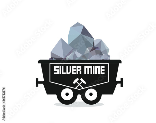 Mining Trolley full of silver © The Mumus