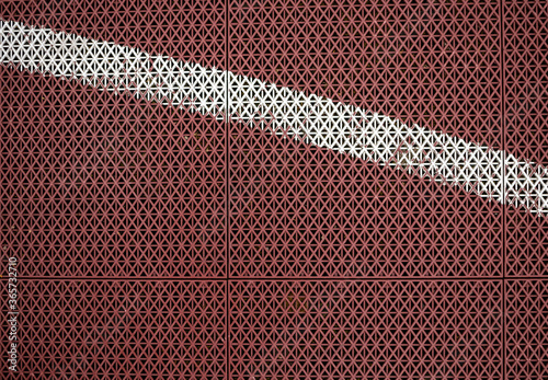 Fotografía Basketball court lines. Natural background.