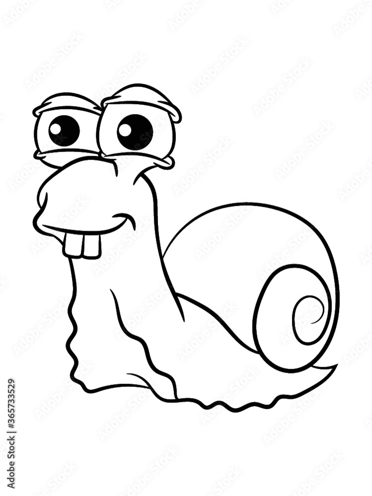 Fototapeta premium Schnecke lustig freude Kinder 