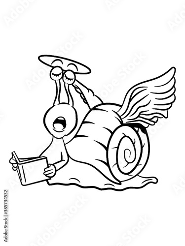 Schnecke lustig engel heilig 