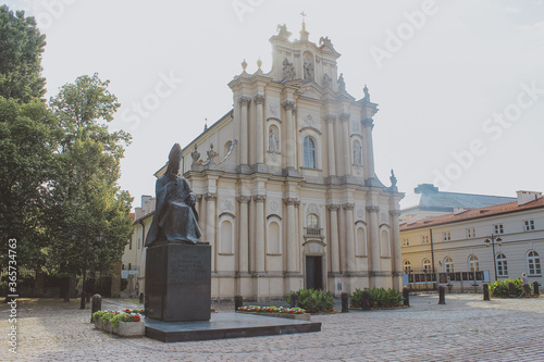 church of our lady of the holy trinity in  poland.
Monument to Stefan Vyshinsky in Warsaw.
Church of the Visitor in Warsaw photo