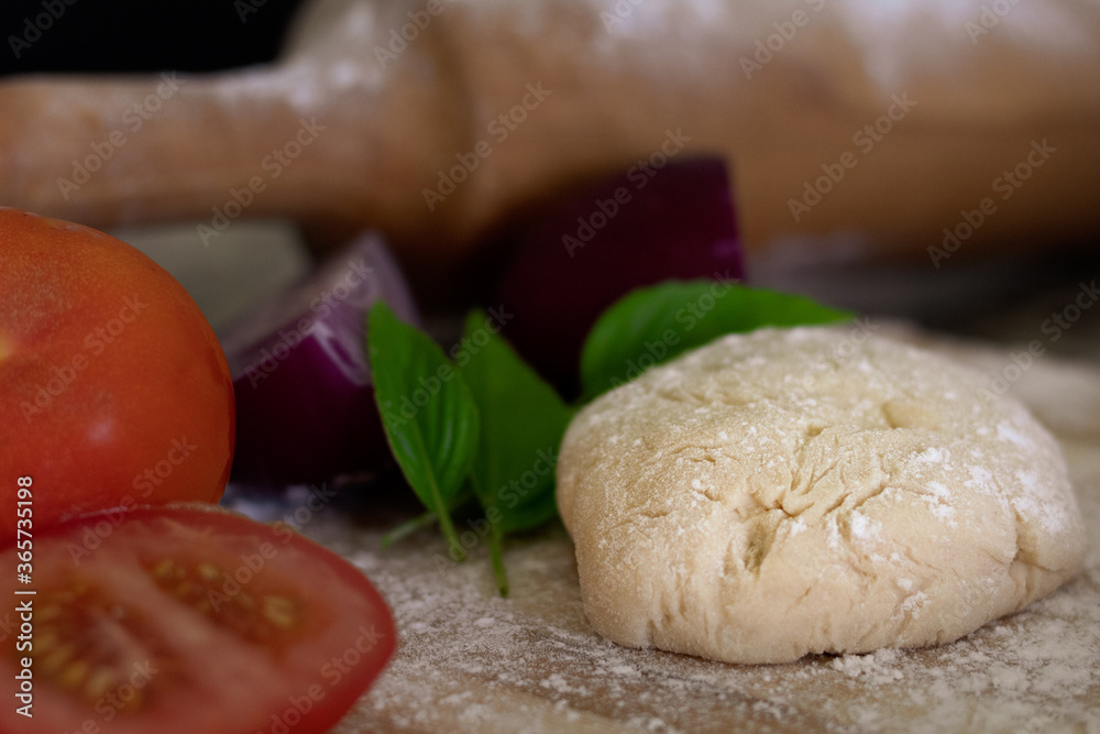 Homemade pizza traitional tasty food