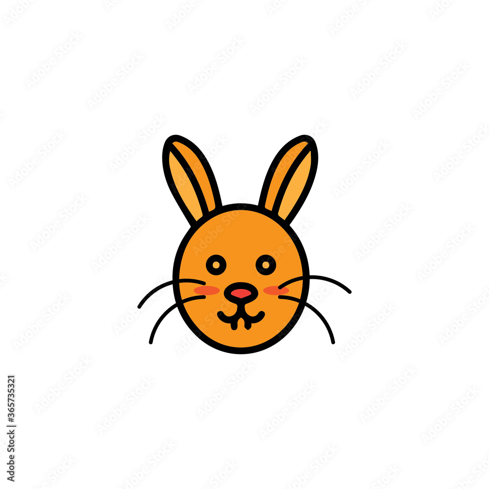 Rabbit vector icon illustration design Rabbit vector icon illustration design