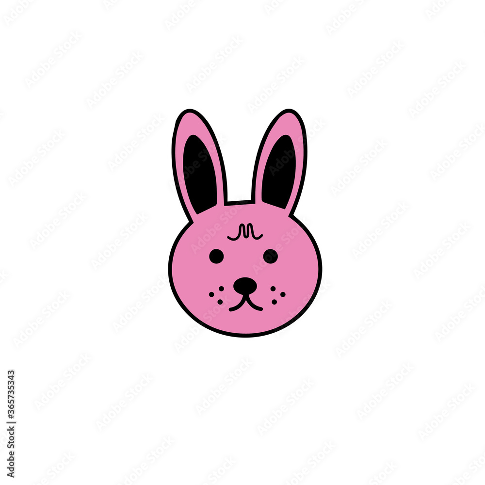 Rabbit vector icon illustration design Rabbit vector icon illustration design