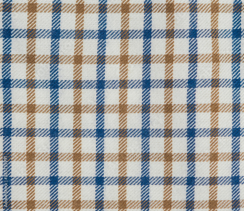 Old fashioned country style generic textile pattern in orange and blue.