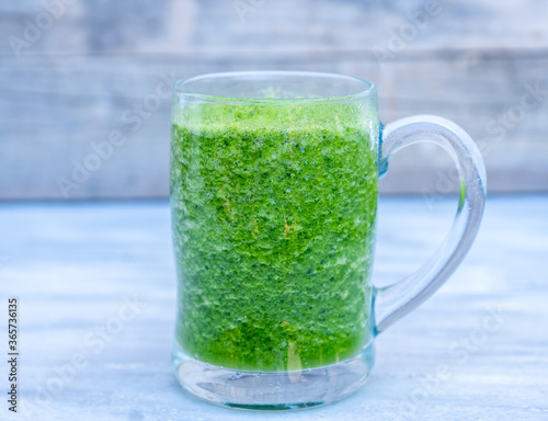 Delicious smoothie with healthy ingredients