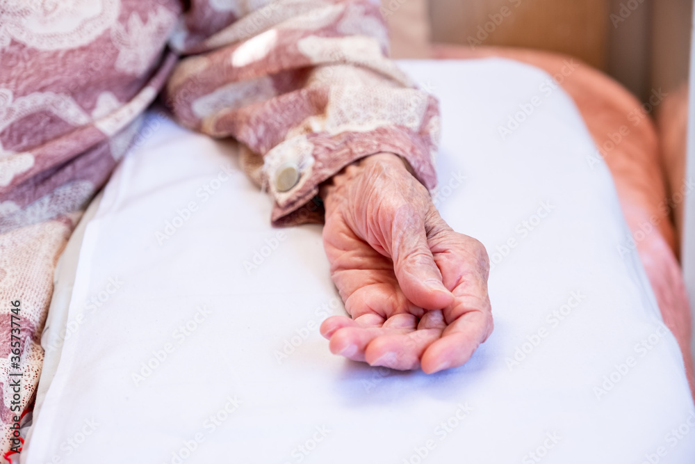 Tired old woman need some help and care Tired old woman need some help and care
