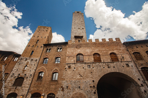 Street of San Gimignano in Tuscany