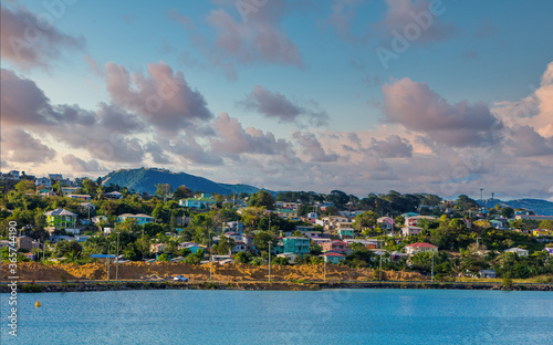 The Colorful Coast of Antigua in the Caribbean