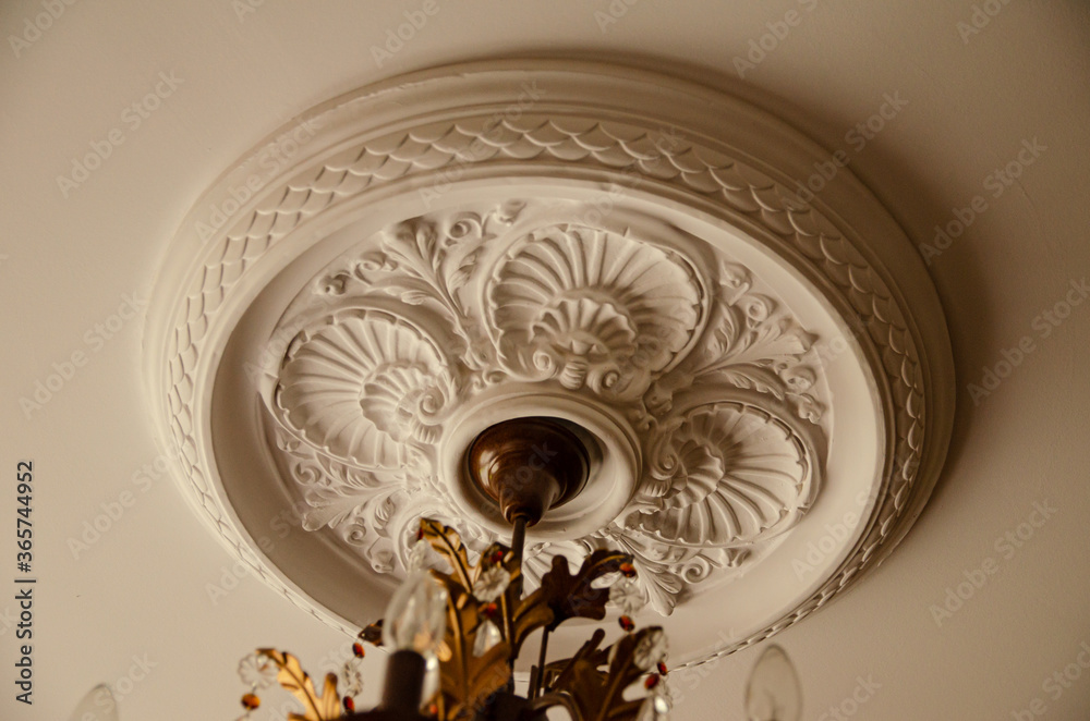 decorative stucco over the lamp
decorative stucco over the lamp