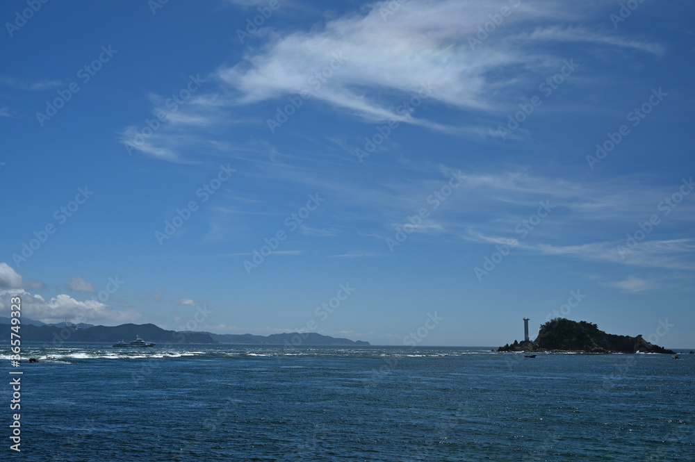 鳴門海峡の渦潮　潮の満ち引き