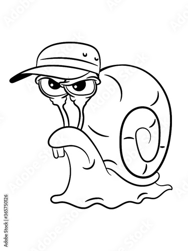 Schnecke lustig böse wütend 