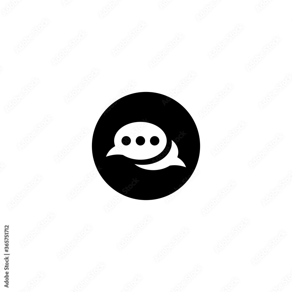 Fototapeta premium chat icon vector symbol eps 10 isolated illustrations white background