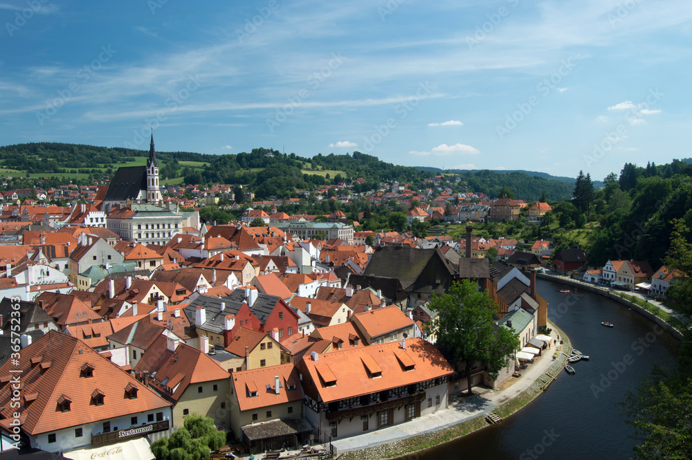 view of the  Cesky Krumlov Czech Republic Europe