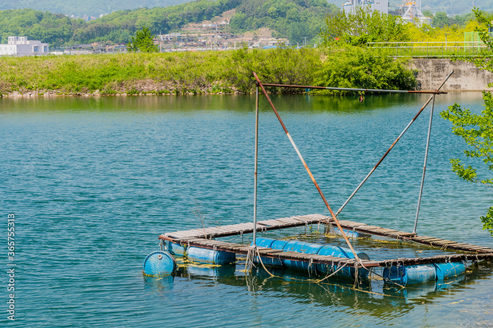 Fototapeta premium Old abandoned fishing dock