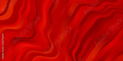 Light Orange vector texture with circular arc. Illustration in abstract style with gradient curved.  Best design for your ad, poster, banner.