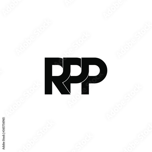 rpp letter original monogram logo design photo