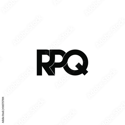 rpq letter original monogram logo design