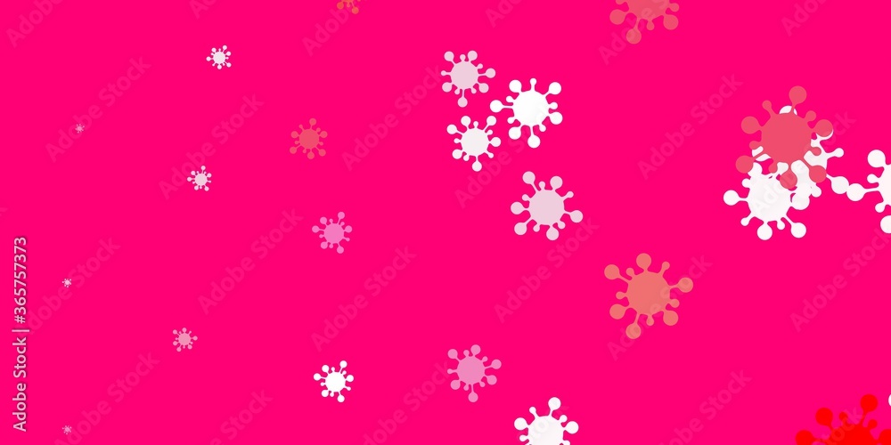 Light red vector texture with disease symbols. Light red vector texture with disease symbols.