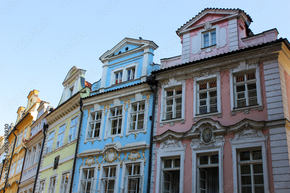 Fototapeta premium colorful houses in prague