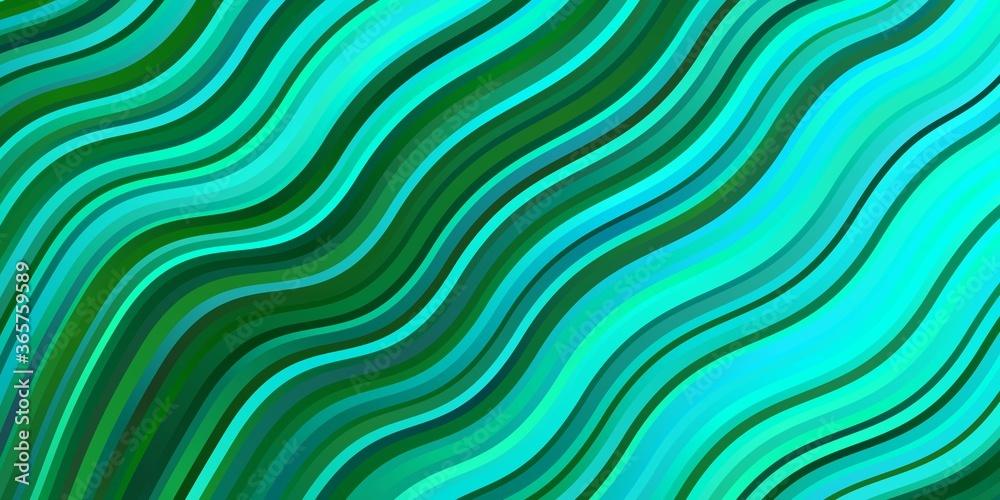 Light Green vector background with curves. Brand new colorful illustration with bent lines. Pattern for busines booklets, leaflets Light Green vector background with curves. Brand new colorful illustration with bent lines. Pattern for busines booklets, leaflets