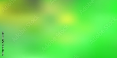 Light green, yellow vector blur template.