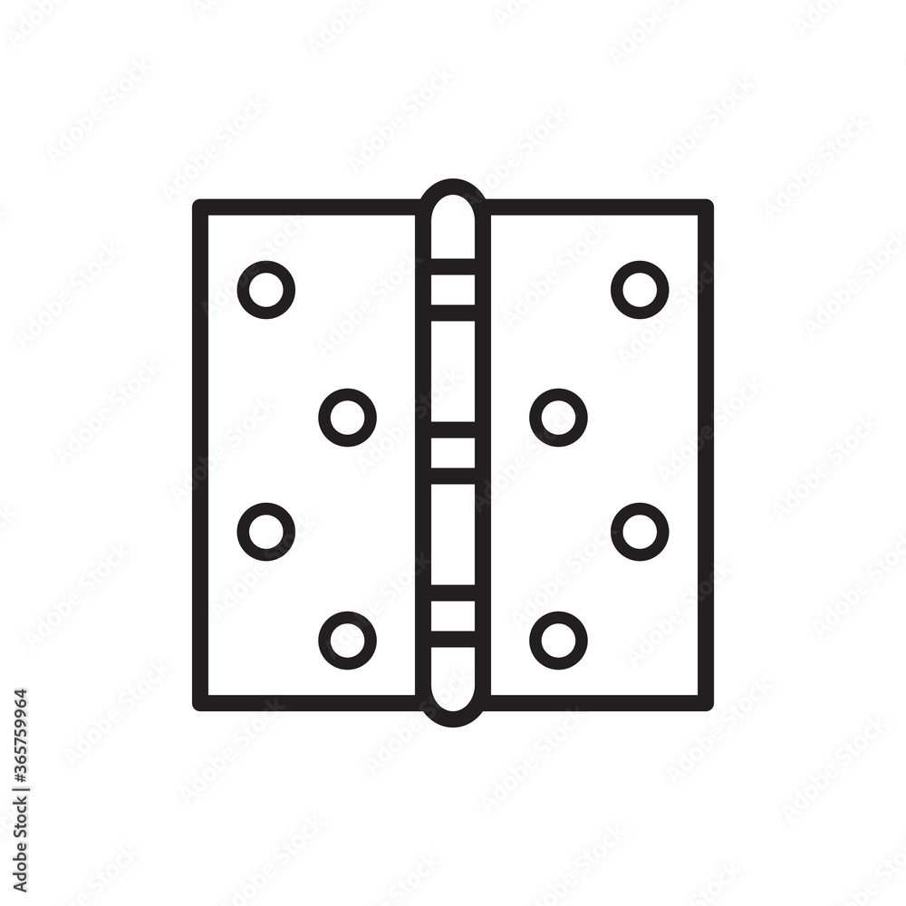 Door hinge icon vector logo design template Door hinge icon vector logo design template