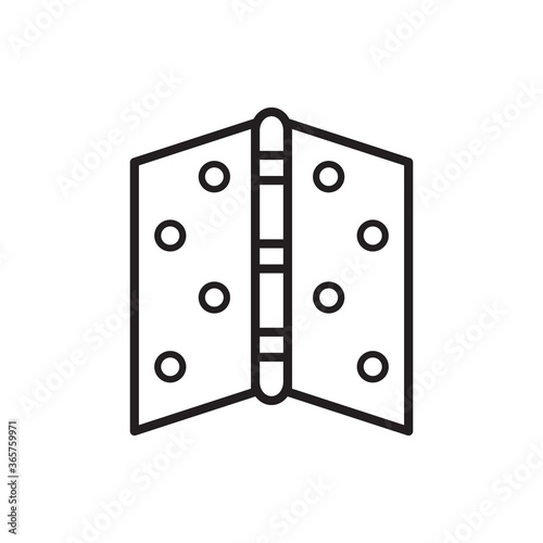 Door hinge icon vector logo design template