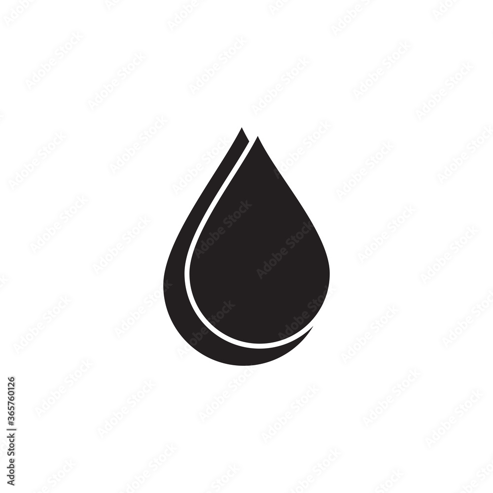 Drop water icon vector logo design template flat style Drop water icon vector logo design template flat style